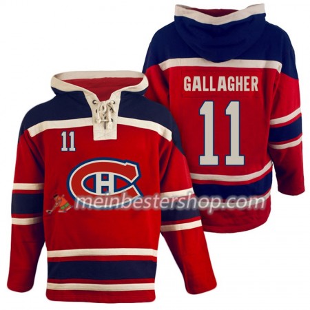Montreal Canadiens Brendan Gallagher 11 Rot Sawyer Hooded Sweatshirt - Herren Montreal Canadiens Brendan Gallagher 11 Rot Sawyer Hooded Sweatshirt - Herren